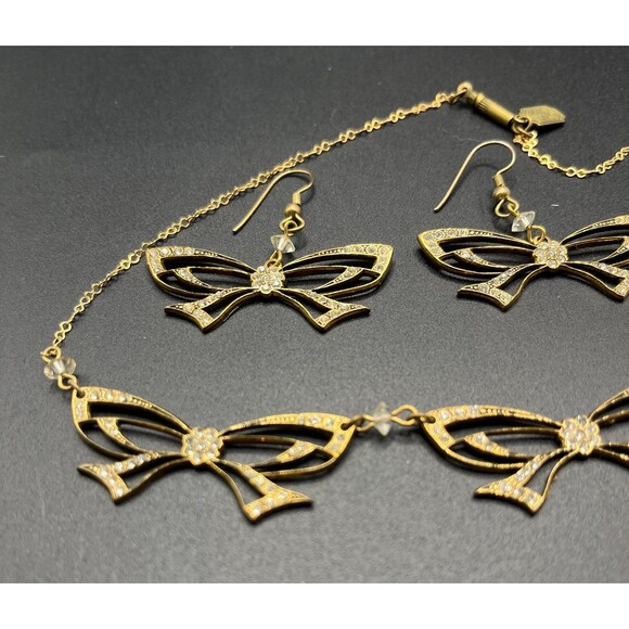 Vintage Pididdly Links Butterfly Necklace and Earrings set - Picture 3 of 5